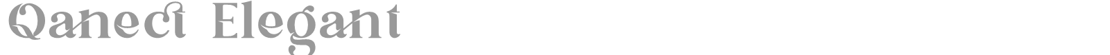 Qanect Elegant font preview